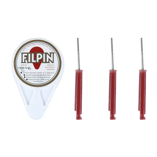 FILHOL FILPIN TITANIUM MAROON 0,60mm MET 1 BOOR (35st)
