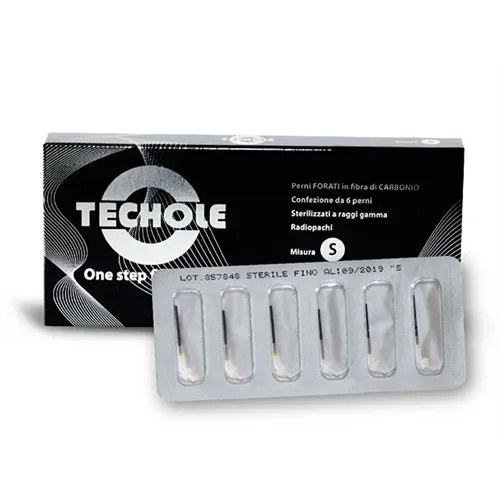 ISASAN TECHOLE POST 110C 1,2mm CARBON FIBER ZWART STERIEL (6st)