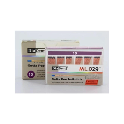 DIADENT GUTTA PERCHA POINTS COLOR-CODED NR.10 PAARS (120st)