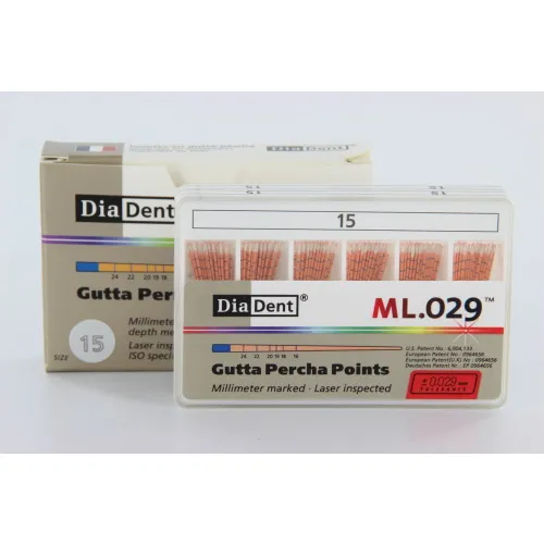 DIADENT GUTTA PERCHA POINTS COLOR-CODED NR.15 WIT (120st)