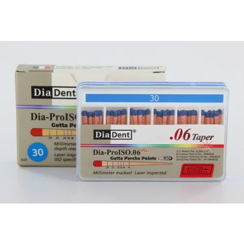 DIADENT GUTTA PERCHA POINTS .06 NR.30 BLAUW (60st)