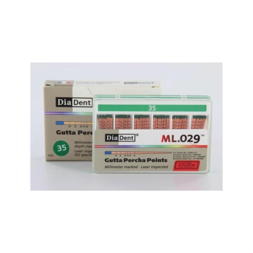 DIADENT GUTTA PERCHA POINTS COLOR-CODED NR.35 GROEN (120st)