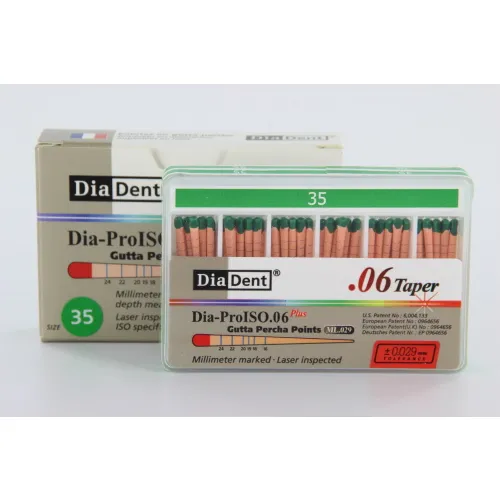 DIADENT GUTTA PERCHA POINTS .06 NR.35 GROEN (60st)