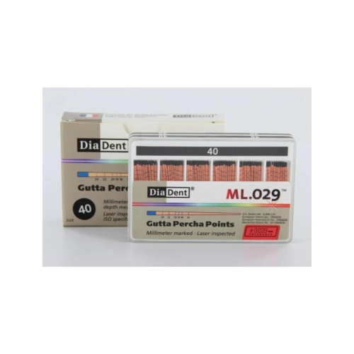 DIADENT GUTTA PERCHA POINTS COLOR-CODED NR.40 ZWART (120st)