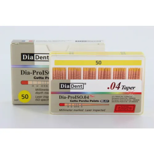 DIADENT GUTTA PERCHA POINTS .04 NR.50 GEEL (60st)