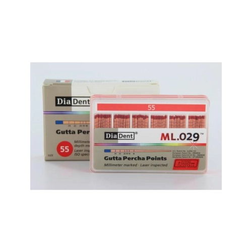 DIADENT GUTTA PERCHA POINTS COLOR-CODED NR.55 ROOD (120st)