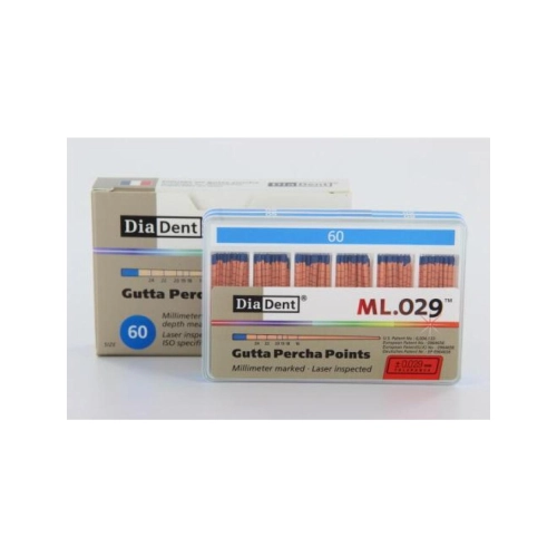 DIADENT GUTTA PERCHA POINTS COLOR-CODED NR.60 BLAUW (120st)