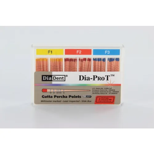 DIADENT GUTTA PERCHA POINTS VOOR PROTAPER ASSORTED F1-F3 (60st)