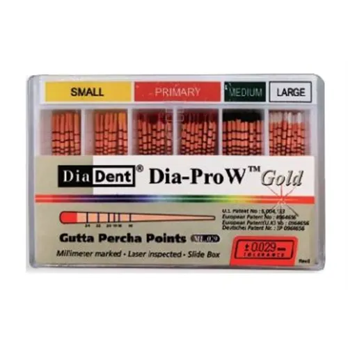 DIADENT GUTTA PERCHA POINTS DIA-PRO WAVE ONE LARGE WIT (60st)