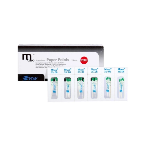 VDW Mtwo PAPERPOINTS 29mm .06 NR.35 STERIEL (144st)