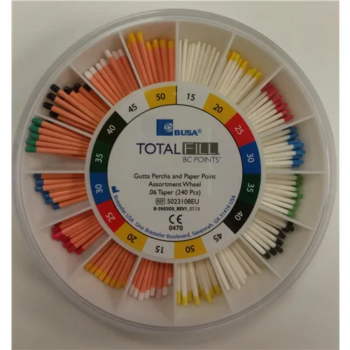 FKG TOTALFILL BC GUTTA PERCHA POINTS .06 ASSORTED 15-50 (240st)