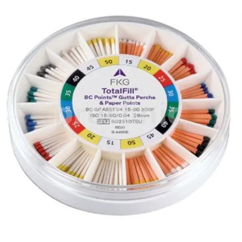 FKG TOTALFILL BC GUTTA PERCHA POINTS .02 ASSORTED 15-60 (300st)