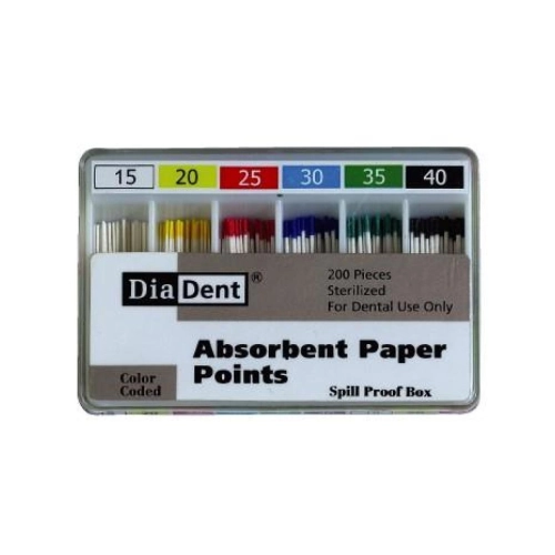 DIADENT PAPERPOINTS COLOR-CODED NR.08 GRIJS (200st)