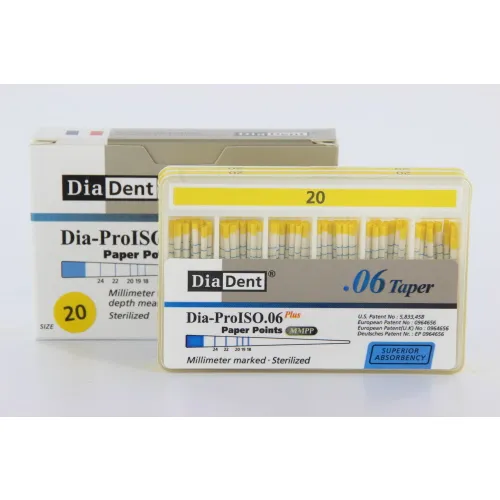 DIADENT PAPERPOINTS .06 NR.20 GEEL (100st)