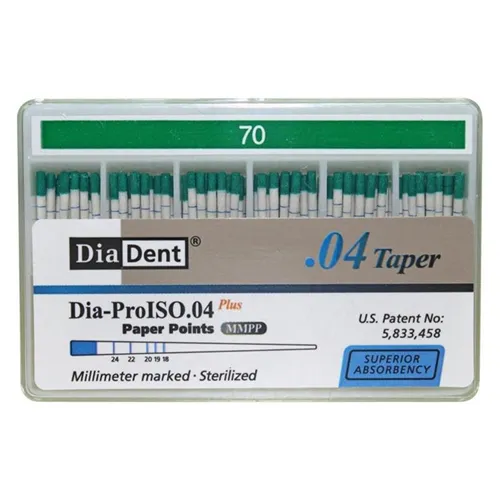 DIADENT PAPERPOINTS .04 NR.70 GROEN (100st)