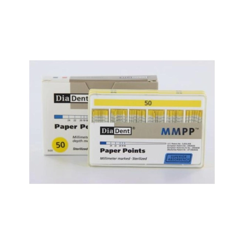 DIADENT PAPERPOINTS COLOR-CODED NR.50 GEEL (200st)