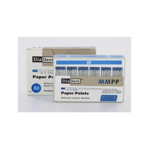DIADENT PAPERPOINTS COLOR-CODED NR.60 BLAUW (200st)