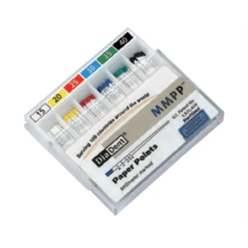 DIADENT PAPERPOINTS COLOR-CODED IN BUISJES NR.55 ROOD (200st)