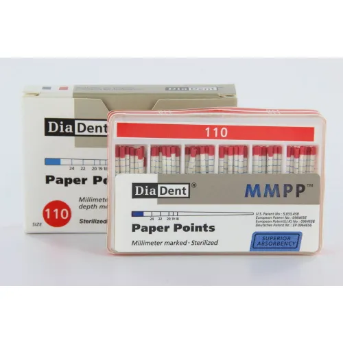 DIADENT PAPERPOINTS COLOR-CODED NR.110 ROOD (120st)