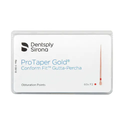 DENTSPLY GUTTA PERCHA POINTS VOOR PROTAPER GOLD CONFORM FIT F2 ROOD (60st)