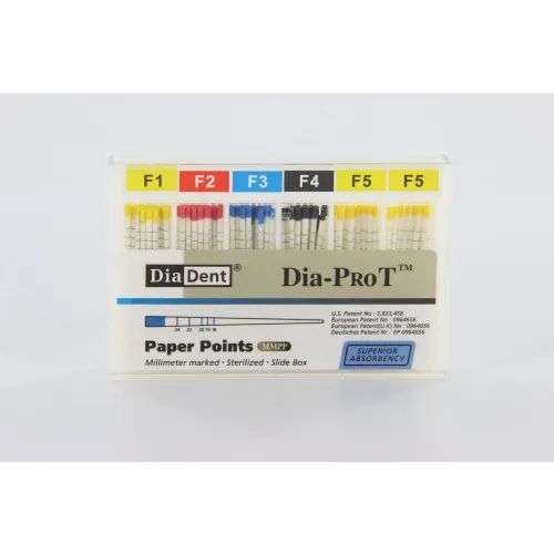 DIADENT PAPERPOINTS DIA-PROT ASSORTED F1-F5 (100st)