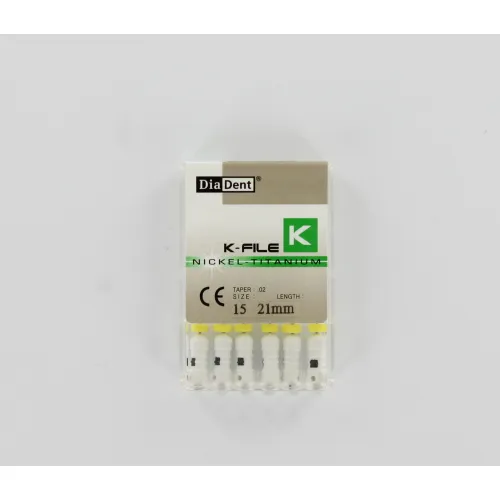 DIADENT NiTi K-FILES .02 21mm NR.15 WIT (6st)