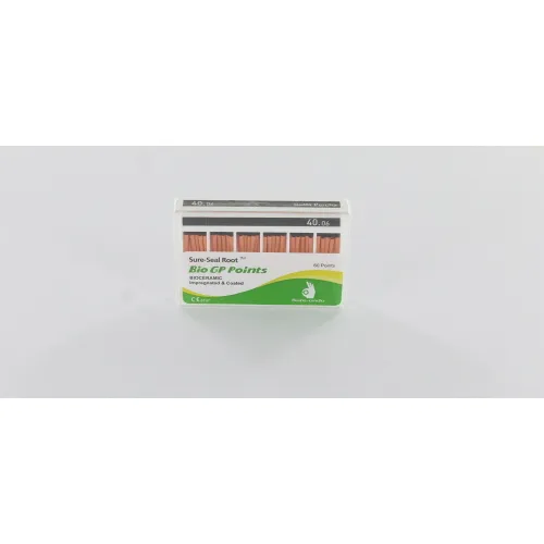 SUREDENT BIOCERAMIC IMPREGNATED & COATED GUTTA PERCHA POINTS 40.06 (Slide box, 60st)