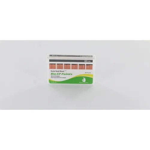 SUREDENT BIOCERAMIC IMPREGNATED & COATED GUTTA PERCHA POINTS 80.04 (Slide box, 60st)