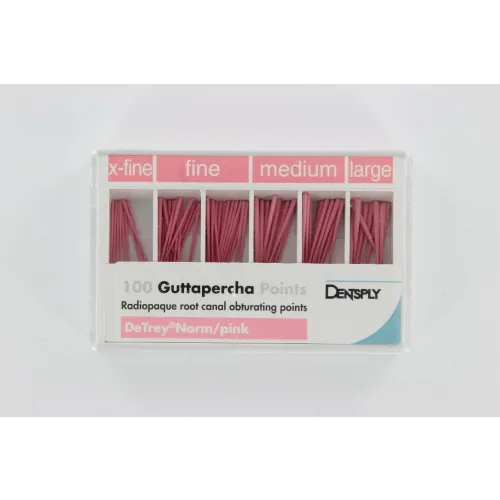 DETREY GUTTA PERCHA POINTS PINK SHORT ASSORTED XF-L (100st)