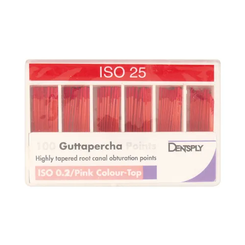 DETREY GUTTA PERCHA POINTS HT NR.25 ROZE (100st) 60627225