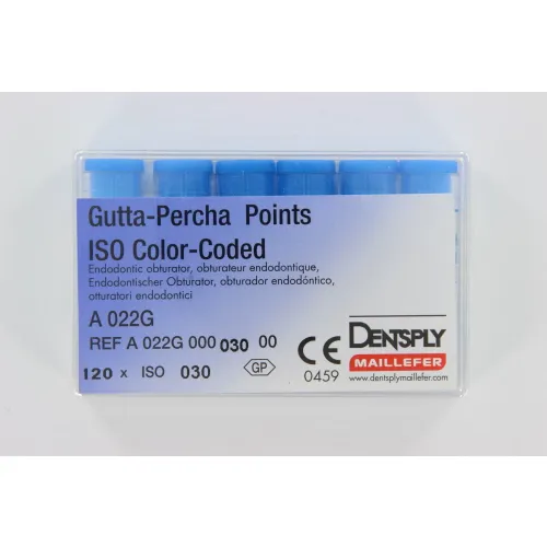 MAILLEFER GUTTA PERCHA POINTS .02 NR.30 BLAUW (120st)