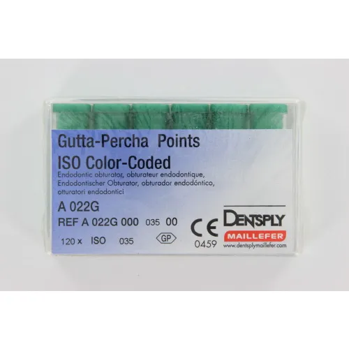 MAILLEFER GUTTA PERCHA POINTS .02 NR.35 GROEN (120st)