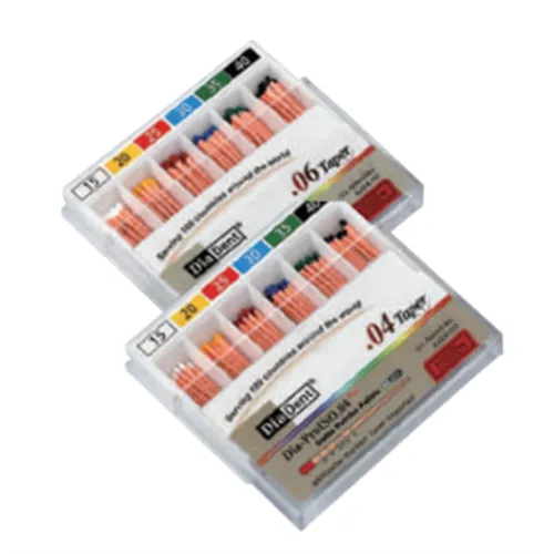 DIADENT GUTTA PERCHA POINTS .04 ASSORTED NR.45-80 (60st)