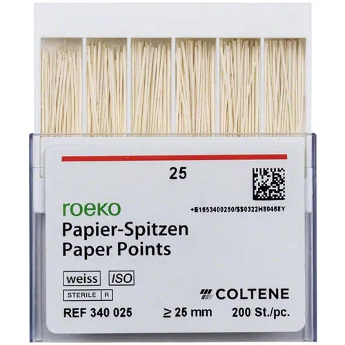 ROEKO PAPERPOINTS NR.25 WIT (200st)