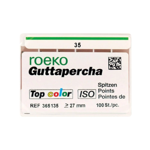 ROEKO GUTTA PERCHA POINTS TOP-COLOR NR.35 GROEN (100st)