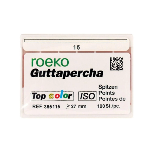 ROEKO GUTTA PERCHA POINTS TOP-COLOR NR.15 WIT (100st)