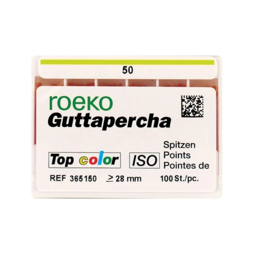 ROEKO GUTTA PERCHA POINTS TOP-COLOR NR.50 GEEL (100st)