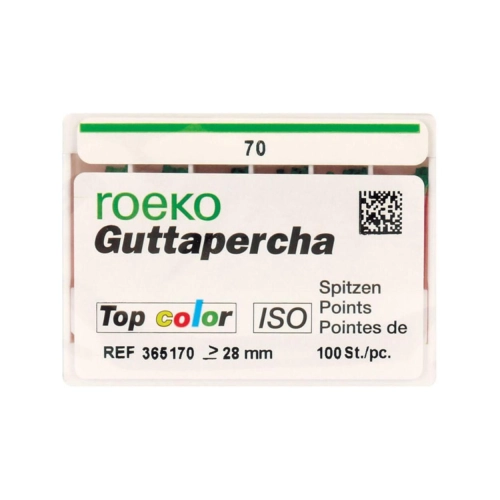 ROEKO GUTTA PERCHA POINTS TOP-COLOR NR.70 GROEN (100st)