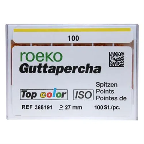ROEKO GUTTA PERCHA POINTS TOP-COLOR NR.100 GEEL (100st)