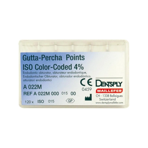 MAILLEFER GUTTA PERCHA POINTS .04 NR.15 WIT (120st)