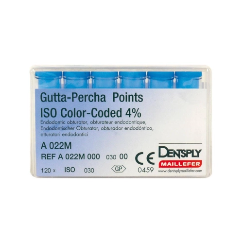 MAILLEFER GUTTA PERCHA POINTS .04 NR.30 BLAUW (120st)