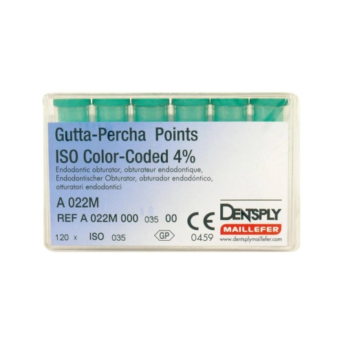 MAILLEFER GUTTA PERCHA POINTS .04 NR.35 GROEN (120st)