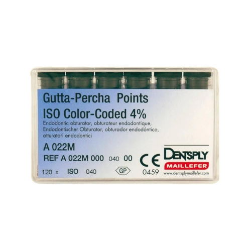 MAILLEFER GUTTA PERCHA POINTS .04 NR.40 ZWART (120st)
