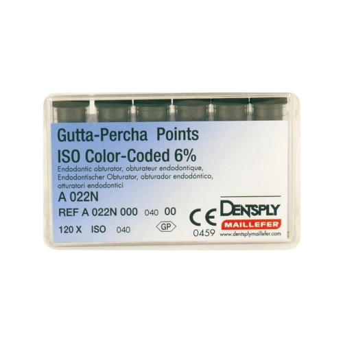 MAILLEFER GUTTA PERCHA POINTS .06 NR.40 ZWART (120st)