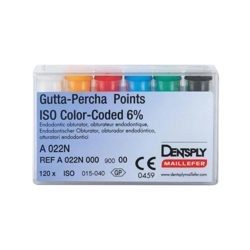 MAILLEFER GUTTA PERCHA POINTS .06 ASSORTED NR.15-40 (120st)