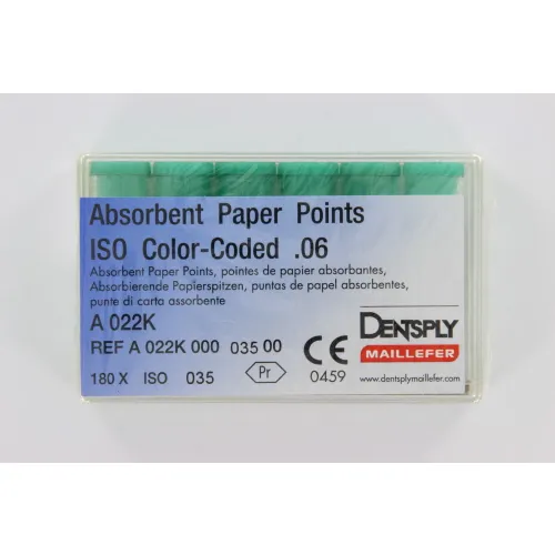 MAILLEFER PAPERPOINTS .06 NR.35 GROEN (180st)