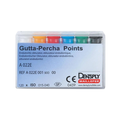 MAILLEFER GUTTA PERCHA POINTS ASSORTIMENT NR.15-40 WIT (120st)