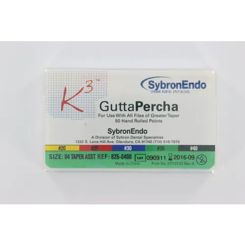 KERR ENDO K3 GUTTA PERCHA POINTS .04 ASS.20-40 (50st)