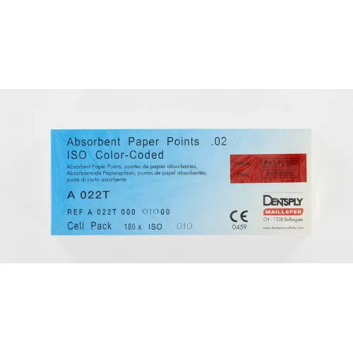 MAILLEFER PAPERPOINTS CELLPACK .02 NR.10 PAARS (180st)