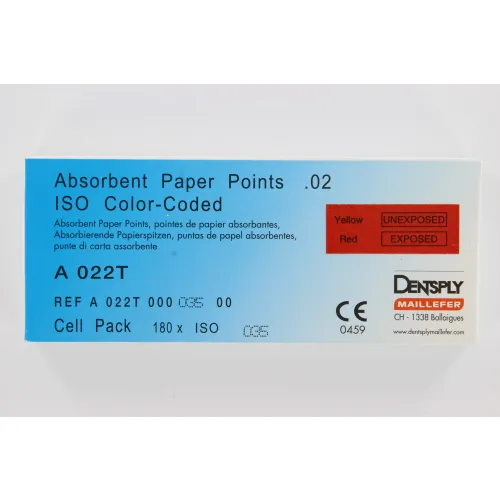 MAILLEFER PAPERPOINTS CELLPACK .02 NR.35 GROEN (180st)